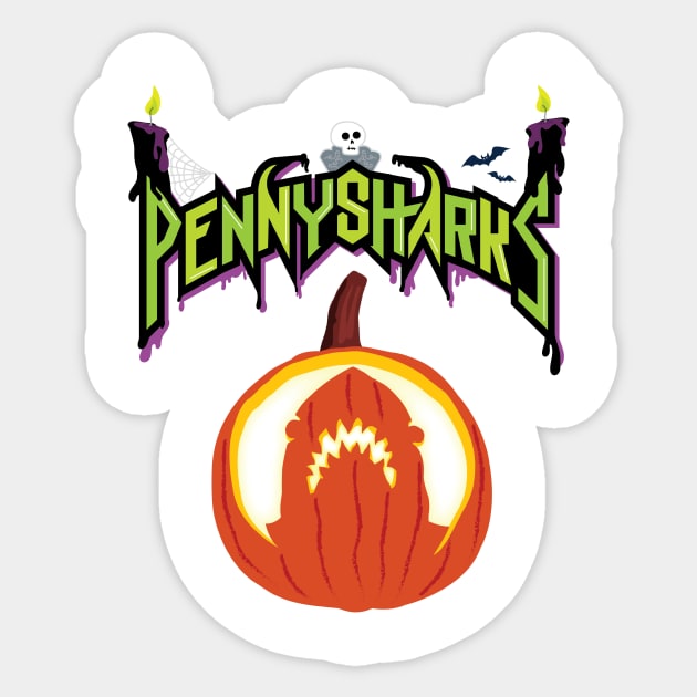 It's the Great Penny, Penny Shark! No outline (for light shirts) Sticker by PennySharksOfficial